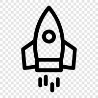 space, science, technology, exploration icon svg