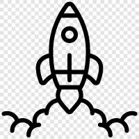 space, spacecraft, launch, astronomy icon svg