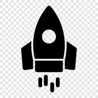 space, astronomy, astrophysics, launch icon svg