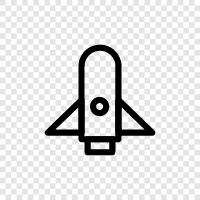 space, shuttle, launch, astronauts icon svg