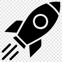 space, launch, payload, spacecraft icon svg