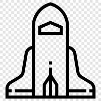 space, launching, space shuttle, shuttle icon svg