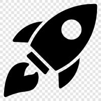 Weltraum, Weltraumrennen, Space Shuttle, Raketenschiff symbol