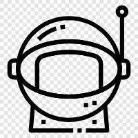 space helmet, astronaut, space shuttle, space suit icon svg