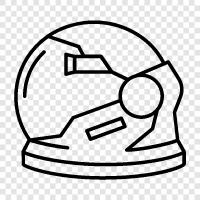 space helmet, astronaut gear, space suits, space shuttle icon svg