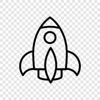 space, launcher, space shuttle, satellite icon svg