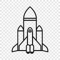 space, science, technology, exploration icon svg