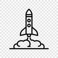 space, technology, launch, spacecraft icon svg