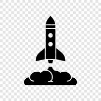 space, launch, science, technology icon svg