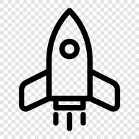 space, science, technology, exploration icon svg