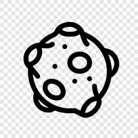 space rock, celestial object, space debris, meteoroid icon svg