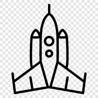 Raum, Start, Astronaut, Space Shuttle symbol