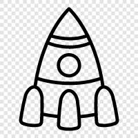 space, astronomy, launch, satellite icon svg