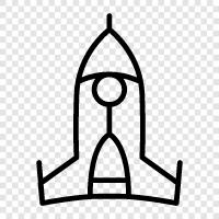 space, launch, rocket science, space technology icon svg