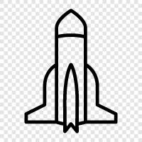 space, satellite, launcher, space shuttle icon svg