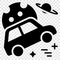 space ship, futuristic car, scifi car, Space car icon svg