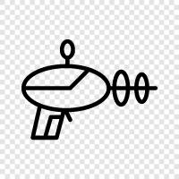 Weltraumschütze, Weltraumkriegsführung, planetarische Verteidigung, Rüstung symbol