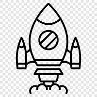 space shuttle, space station, spaceship, space exploration icon svg