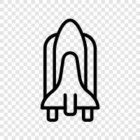 space shuttle, spaceship, space shuttle orbiter, spacecraft icon svg