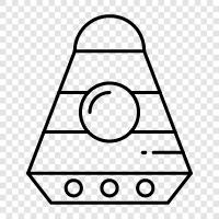 космический шаттл, запуск космических капсул, запуск космических шаттлов Значок svg