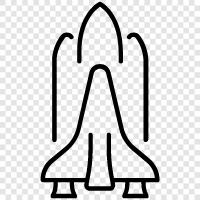 space, launch, orbiting, interplanetary icon svg