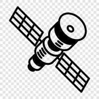 space, orbit, communication, satellites icon svg