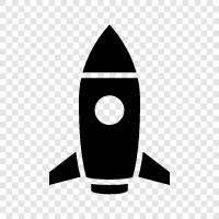 space, launch, spacecraft, satellites icon svg