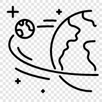 space, satellite, astronomy, Earth icon svg