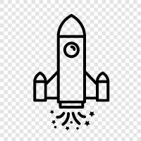 Weltraum, Raketenwerfer, Space Shuttle, NASA symbol