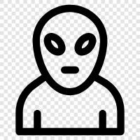 space, extraterrestrial, UFO, unidentified flying object icon svg