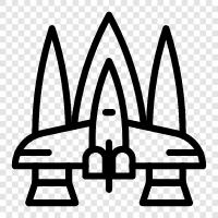 space, launch, spacecraft, rocket science icon svg