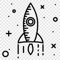 space, launcher, satellite, astronomy icon svg