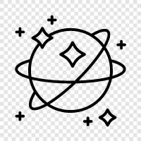 Raum, Kosmos, Universumstheorie, Kosmologie symbol