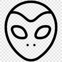 space, creature, extraterrestrial, extraterrestrial life icon svg