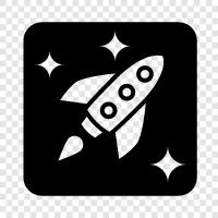 space, science, propulsion, launch icon svg