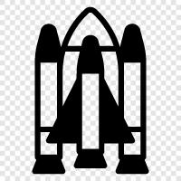 space, astronomy, space shuttle, intergalactic icon svg