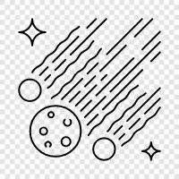 space, Halley s comet, comets, space exploration icon svg