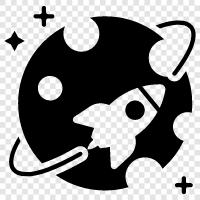 space, space shuttle, shuttle, space station icon svg