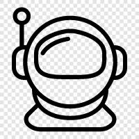 space, astronaut, spaceflight, human icon svg