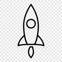 space, astronaut, spaceship, exploration icon svg