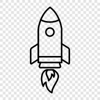 space, rocket, spacecraft, launch icon svg