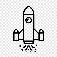 Raum, Start, Space Shuttle, NASA symbol