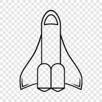 space, launch, science, technology icon svg