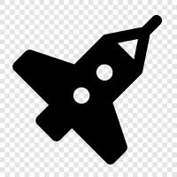 Raum, Satelliten, Start, Raumshuttle symbol