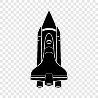 space, satellites, launch, space shuttle icon svg