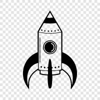 space, technology, science, exploration icon svg