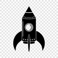 space, technology, launch, exploration icon svg