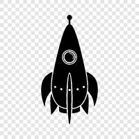 space, technology, launch, science icon svg