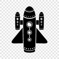 space, spacecraft, launch, journey icon svg