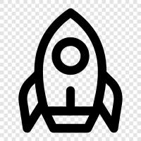 space, astronomy, spacecraft, launch icon svg